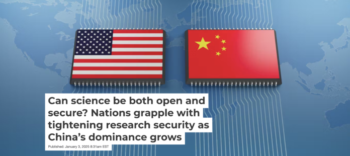 China has been the top scientific collaborator with the U.S. since 2013. kritsapong jieantaratip/iStock via Getty Images Plus China has been the top scientific collaborator with the U.S. since 2013. kritsapong jieantaratip/iStock via Getty Images Plus